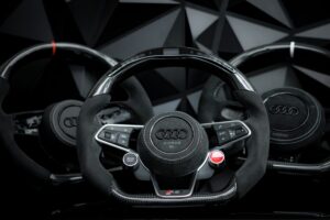 audi-steering-wheel-control-customs obszywanie kierownicy we Wrocławiu